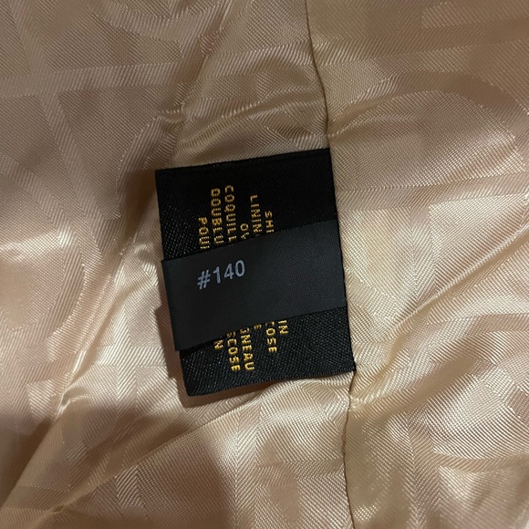 Cole Haan Red Leather Jacket Chic Preppy Button Pockets Moto Lined Contemporary - Picture 5 of 9